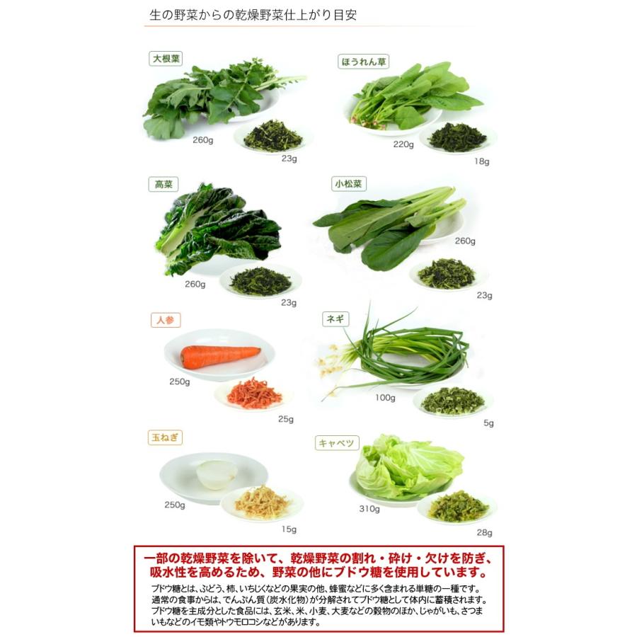国産乾燥野菜シリーズ 乾燥みそ汁の具ミックス 100g 熊本県産100％｜3208｜06