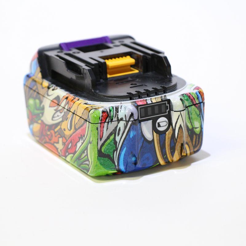 マキタ 18V純正バッテリー用 漫画CT01柄 バッテリーケース 3.0Ah