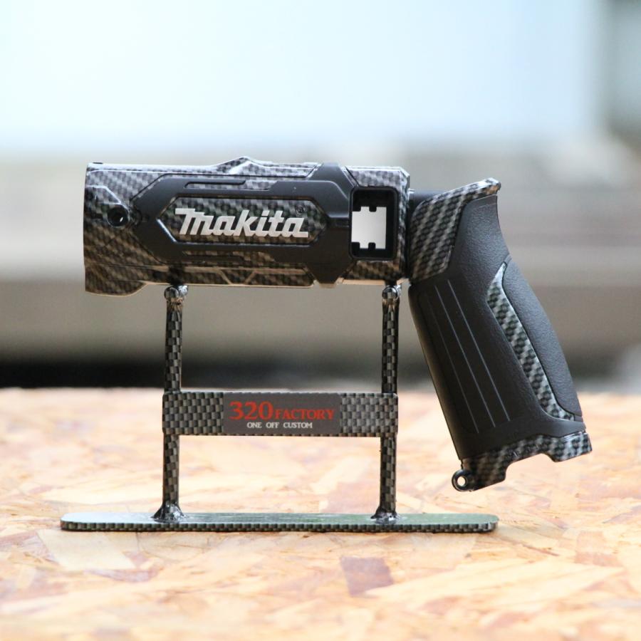makita改 DF012-G-CB02-B1 カーボン綾織 マキタ ペンインパクトドリル ドライバー カスタムハウジング 外装|320factory|02