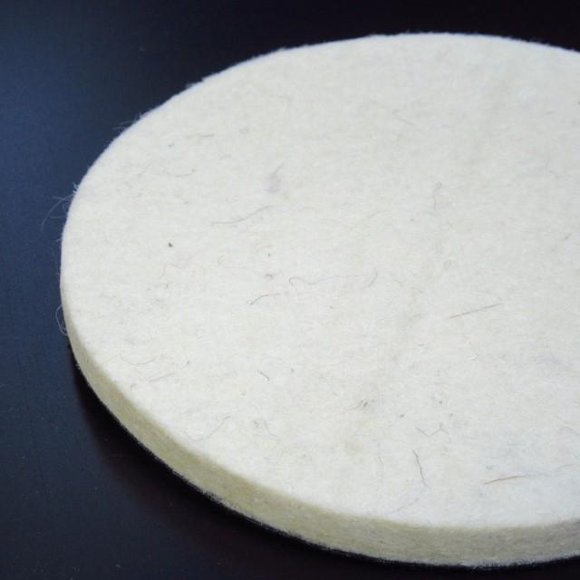 2枚 125mm/125Φ ガラス研磨 フェルトバフ 5inch マジック式