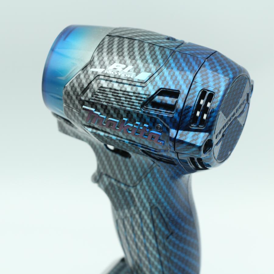 マキタ　インパクトドライバー　TD172　カスタム外装　ライトブルー・スネーク柄 320Factory TD173D(kiwamiシリーズ)カスタムハウジング インパクト