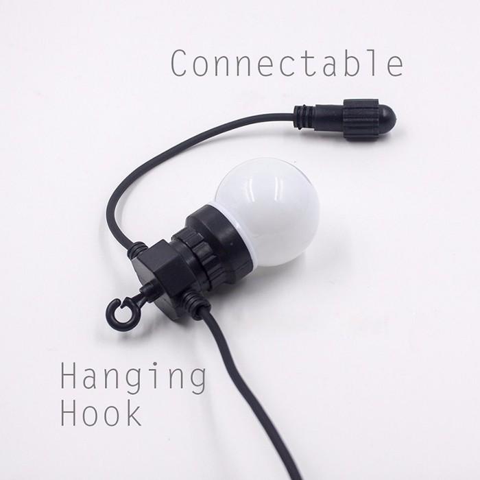 大人気！防水 10灯/8M ブラック/ホワイトボールタイプ G50 LED