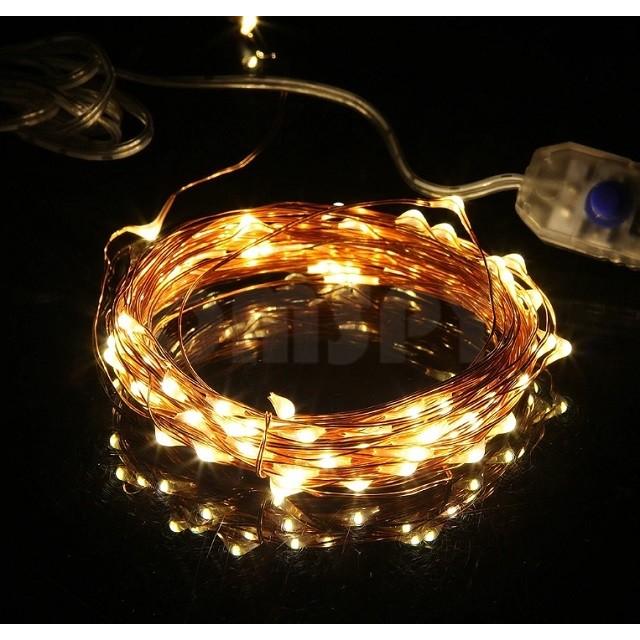100LED 10m LEDワイヤーライト 銅線 LEDストリングライト /パーティライト/クリスマスツリー/イルミネーション/ sw