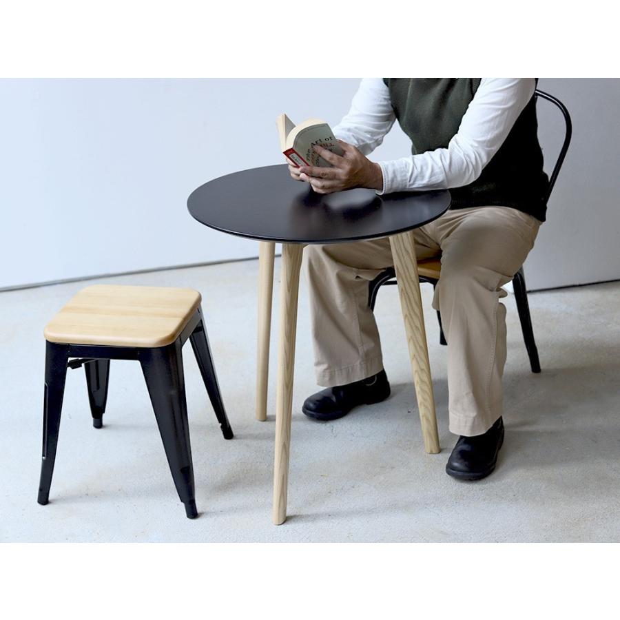 カフェテーブル ミニマム サイドテーブル Bk Wh ラウンドテーブル 丸テーブル F60 600mm Mts 145 ミツヨシ 通販 Yahoo ショッピング
