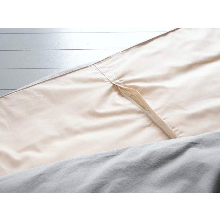 こたつ布団カバー Cotton flannel コットンフランネル 正方形 200×200cm(ファスナー式)ネイビー グレー 無地 森清 Fab the Home FH182830|ミツヨシ|09