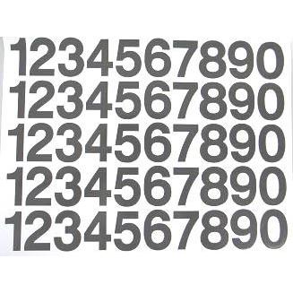 切文字/数字 規格品 H＝30mm 0〜9各5面付/シート : ハロー工房 ヤフー