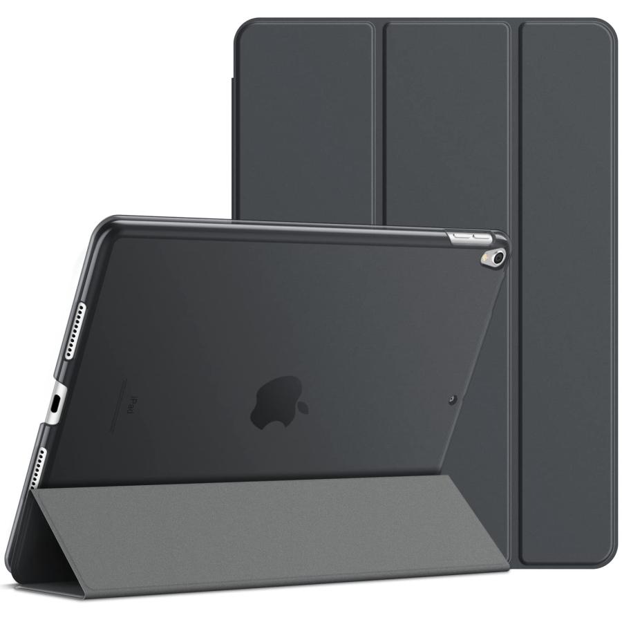 JETech iPad Air 3(2019)とiPad Pro 10.5(2017) 用ケース 三つ折スタンド オートスリープ機能 (ダークグレー)（Yahoo!・スリーステップ公式ストア）