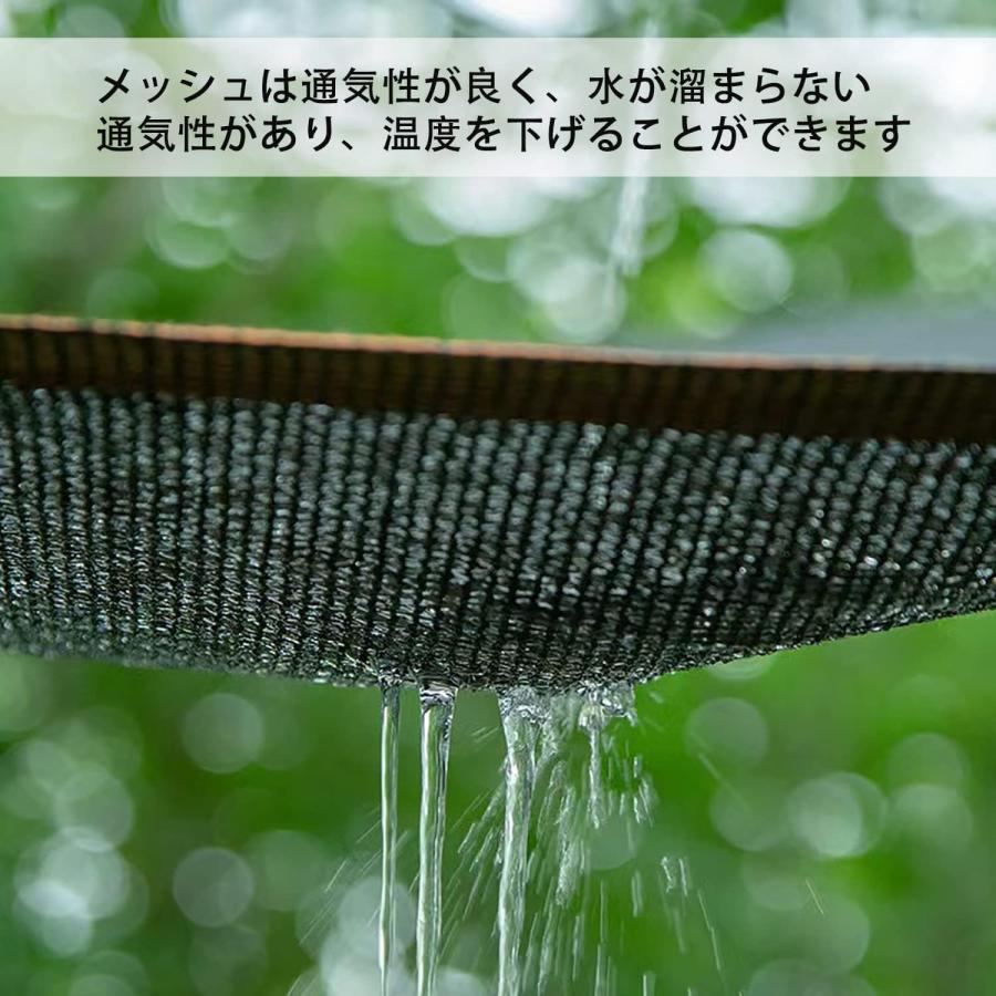 YEZOND 遮光ネット 6M*12M ベランダ 窓 カーポート ルーフ ヤード パーティー 廊下 農業 園芸用などに最適な日よけシェード 2M 3M