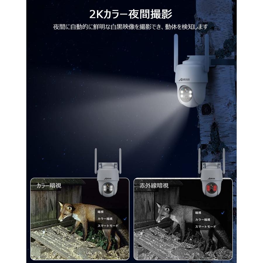 最新4G防犯カメラ・wifi不要・SIM/SDカード内蔵】ANRAN 4g 防犯カメラ