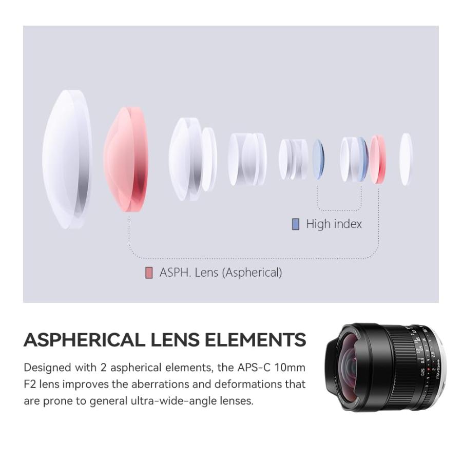 TTArtisan 10mm F2 超広角レンズ APS-C 105°画角 軽量 25cm撮影距離 風景、建築、天体撮影に最適 (Zマウント)_5