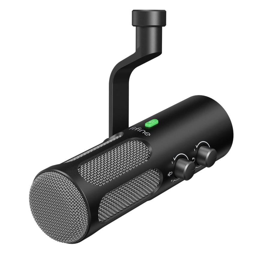 FIFINE ダイナミックマイク USB/XLR接続 マイクセット 単一指向性 FIFINE ダイナミックマイク USB/XLR接続可能 単一指向性 ノイズ低減