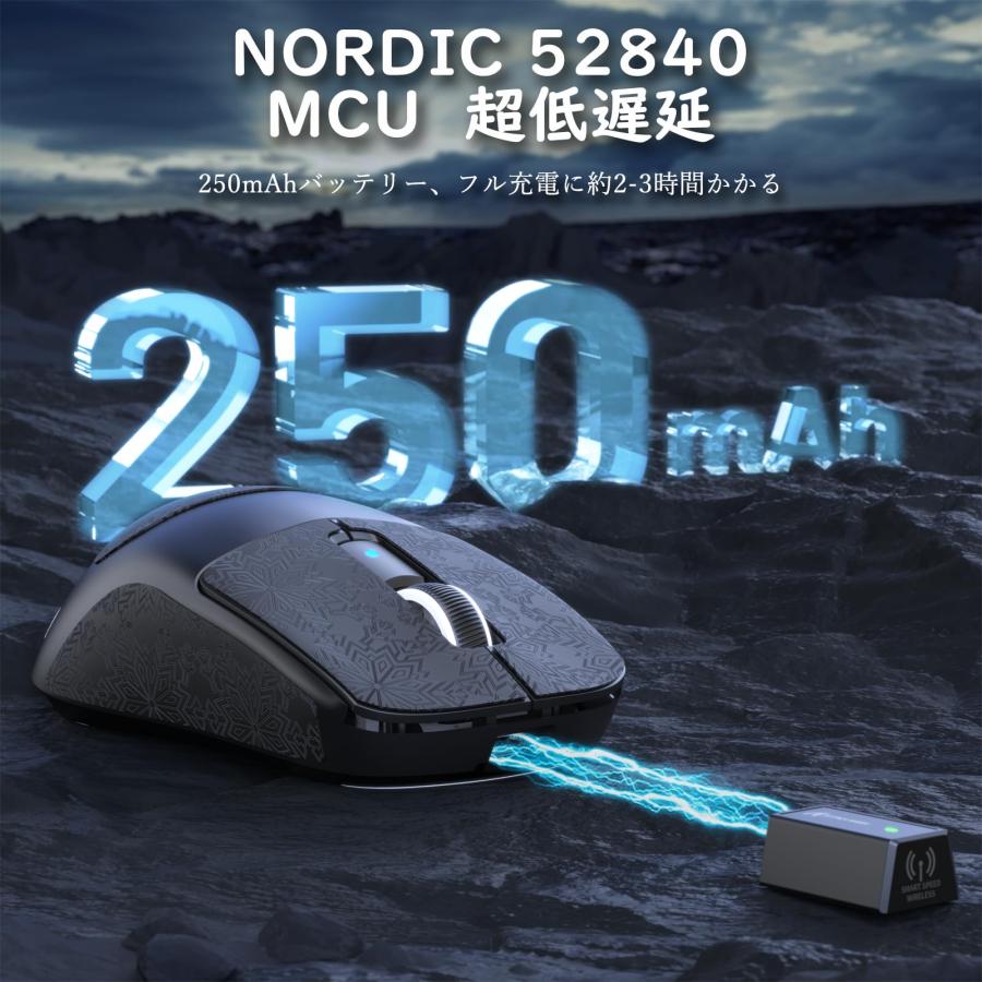 ATTACK SHARK R6 39g超軽量ゲーミングマウス、8000Hz、PixArt