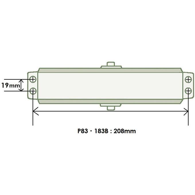 NEWSTAR(ニュースター) P83・183B交換用ドアクローザー｜3355ss｜03