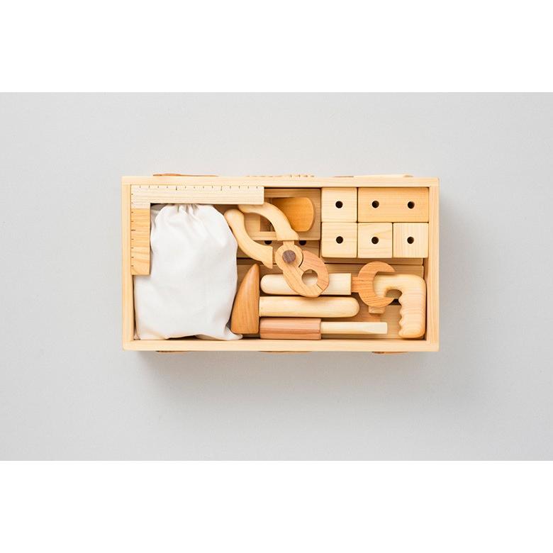 ちびっ子大工道具セット 山のくじら舎 木のおもちゃ 知育玩具 国産