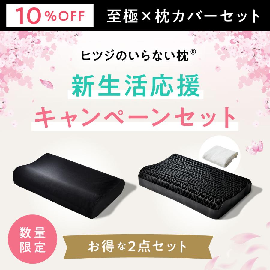 ヒツジのいらない枕 新生活応援キャンペーン限定セット 至極＋枕カバー 