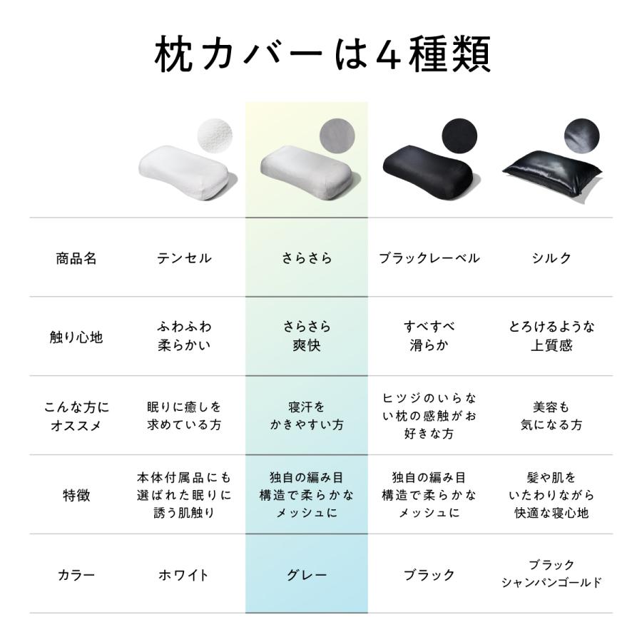 ヒツジのいらない枕 枕カバー グレー 枕 ハイブリッド3層構造ver ヒツジのいらない枕 枕カバー グレー 枕 ハイブリッド3層構造ver