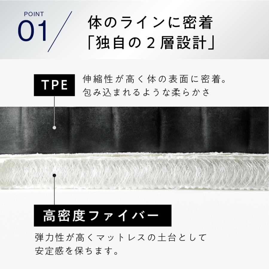 ヒツジのいらない枕 最大50％OFFセール！ 高反発マットレス ダブル