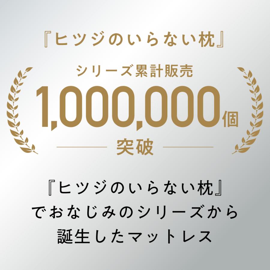 ヒツジのいらない枕 マットレストッパー 高反発 セミダブル カバー付