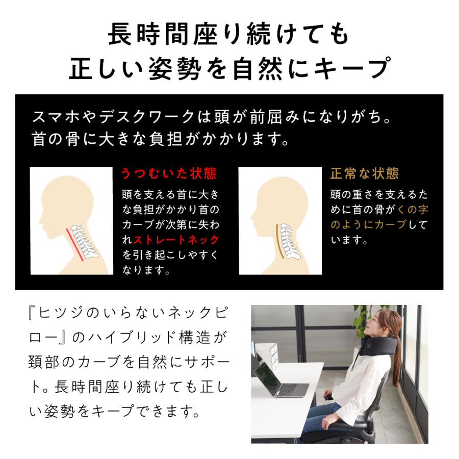 ヒツジのいらない枕 ヒツジのいらないネックピロー カバー付き 低反発