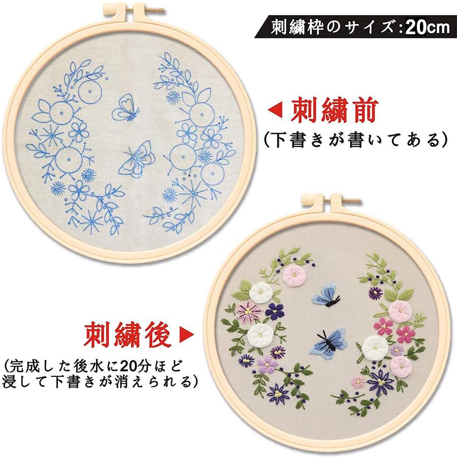 クロスステッチキット 花柄 刺繍キット 手芸キット 図案 バラ フランス