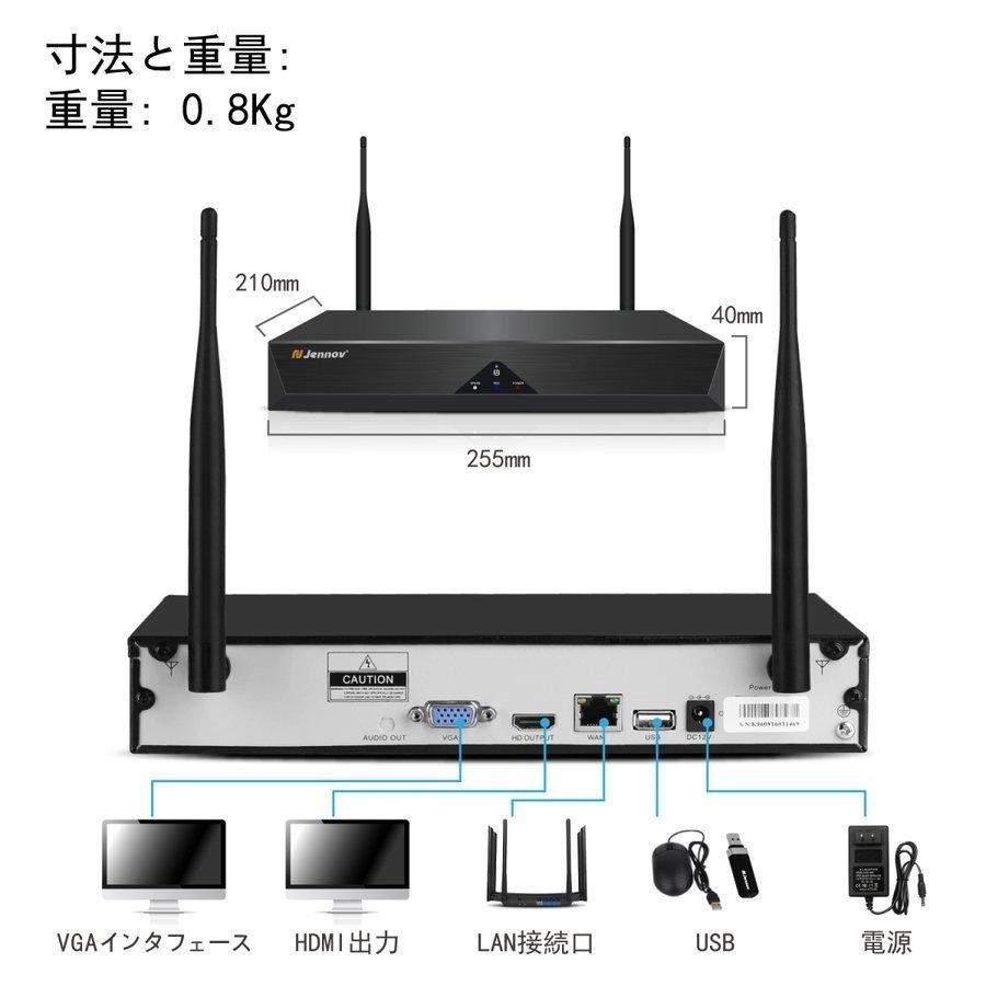 防犯カメラ 家庭用 ワイアレス 2台セット300万画素 屋外 熊被害 動体