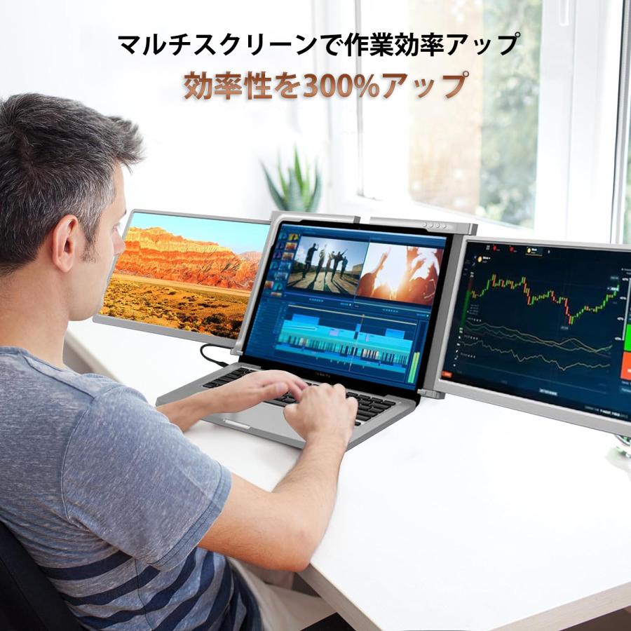 展示品】トリプル ポータブル モニター 14インチ ノートパソコン