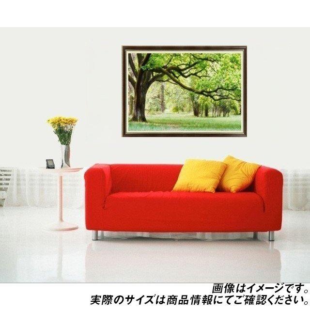 クロスステッチ　超大判　緑の木の風景 完成品 lvert-g53.jpg