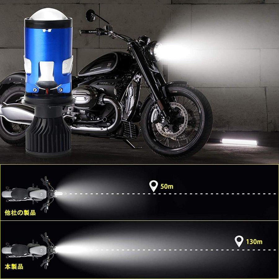 h4 ledバブル ヘッドライト バイク用 Hi/Lo切替 HS1兼用