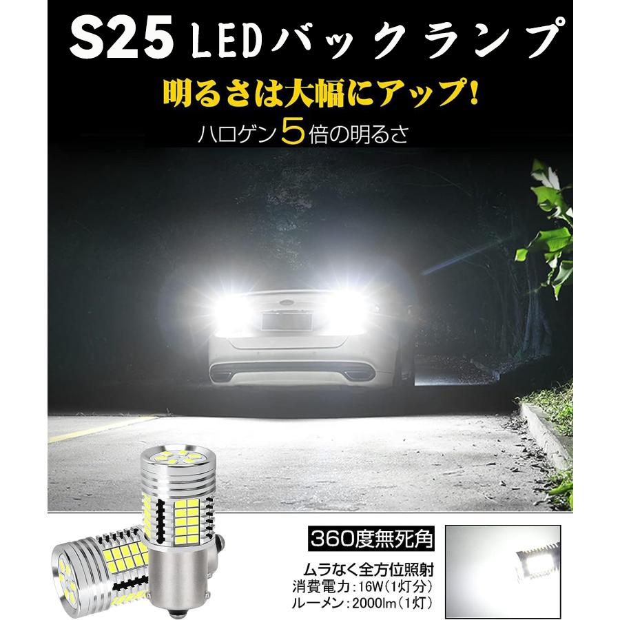 S25 LED HID屋 LED バックランプ 後退灯 5800lm 6500k 爆光 HID屋 T16 T20 S25 LED バックランプ 9760lx 爆光 特注の明るいLED