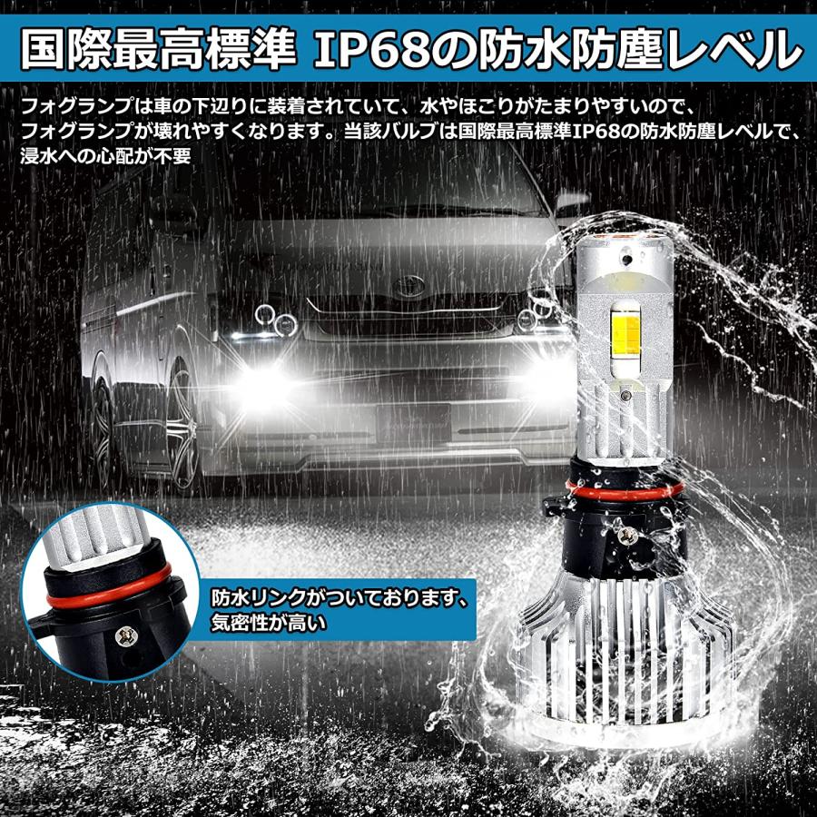 PSX26W ハイエース200系 7型 LEDフォグランプ 2色切替 超爆光 車検対応