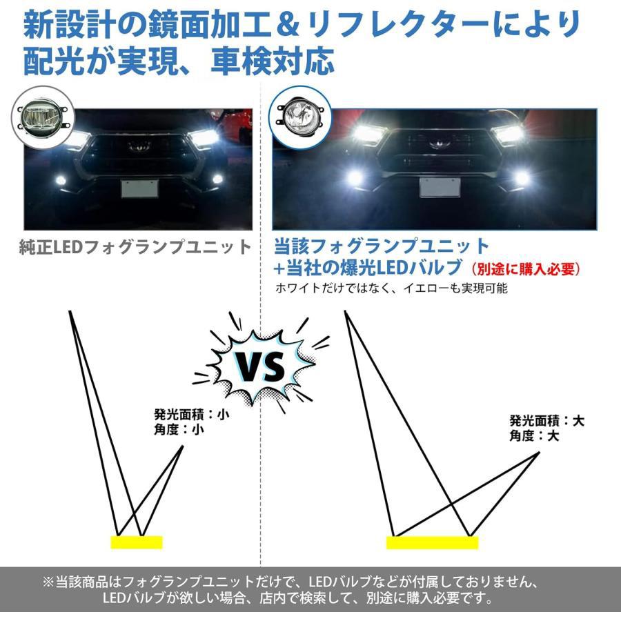 TOYOTAフォグランプ ユニット レンズ 後期型 トヨタ車対応 H16に交換