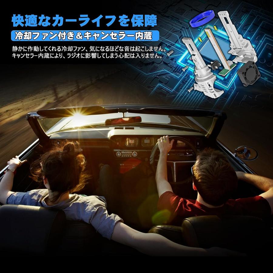 H11 LEDヘッドライト 爆光 車検対応 H8/H9/H11/H16 バイク用【新車検