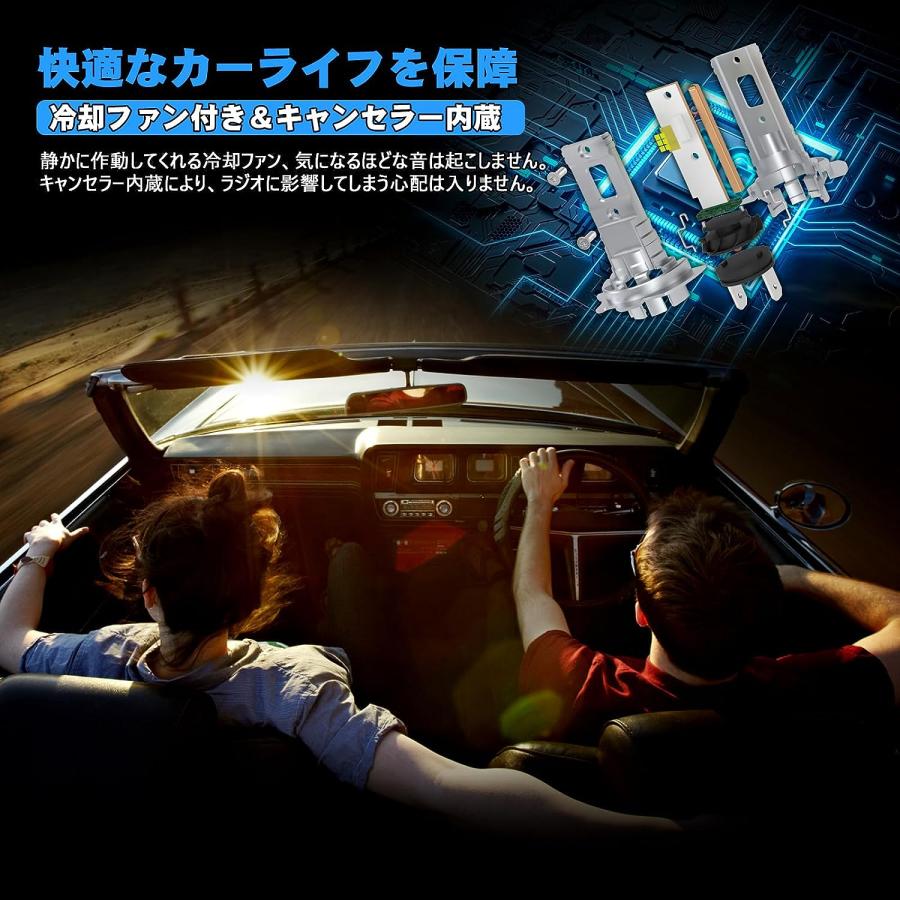 H7 LEDヘッドライト 爆光 車検対応 3倍明るさ 【新車検対応】Opplight