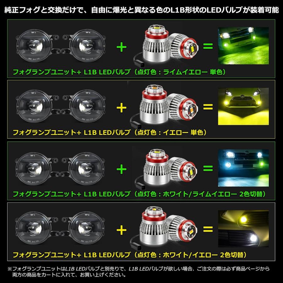 ノア 80系 90系 フォグユニット 後期型 レクサスなど 汎用 進化改良