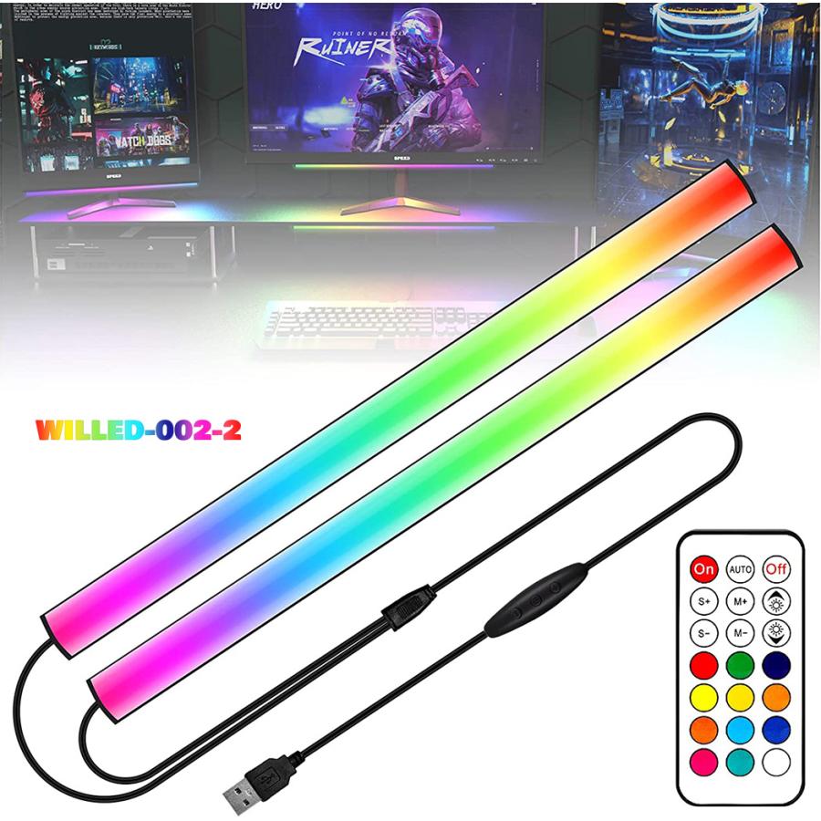 ゲーミングライト バーライト LEDテープライト イルミネーション USB