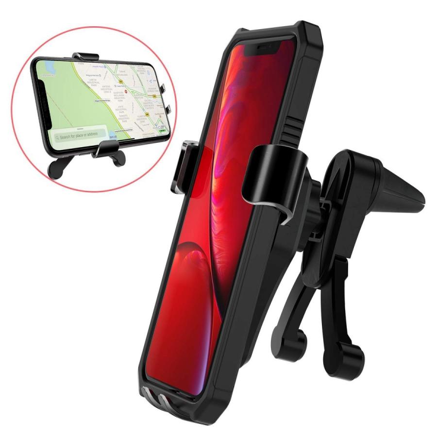 車載用 スマホホルダー エアコン吹き出し口取り付け対応 カーホルダー 重力固定式 安定 落下防止 360 回転 4 7 6 5インチ機種対応 Ykp0119 三四郎市場 通販 Yahoo ショッピング