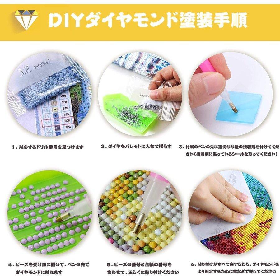 ダイヤモンドアート キット 虹色のアジサイ DIYビーズ絵画 人気 初心者