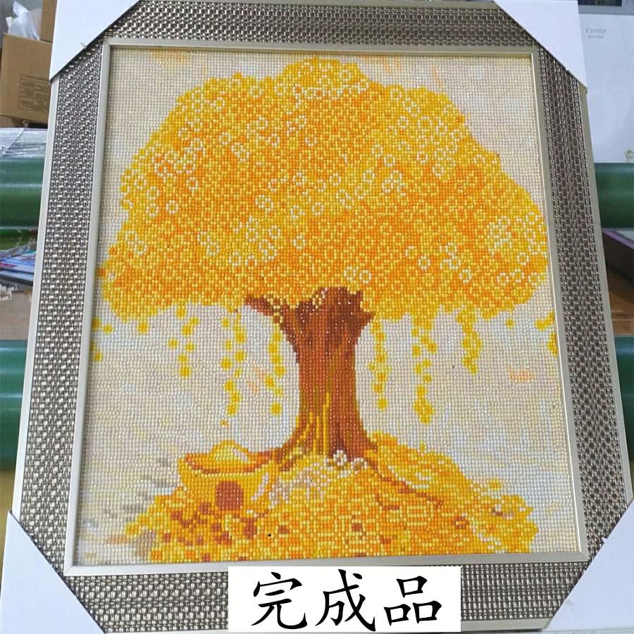 ダイヤモンドアート 金運パワーアップ 開運 金銭の木 元宝