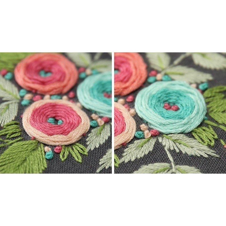 クロスステッチキット 花 サンプラー 刺繍キット 立体パンジーの花