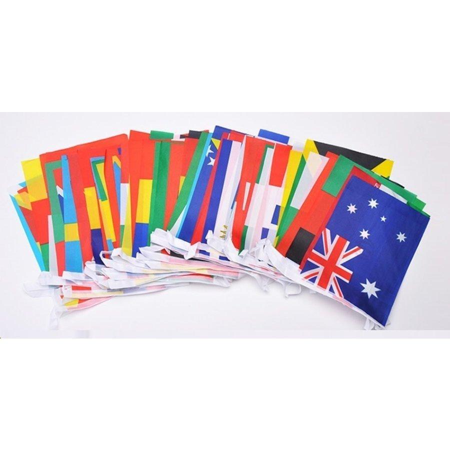 万国旗 運動会 40カ 国連続国旗 ガーランド 国際交流 連続旗 連旗ミニ