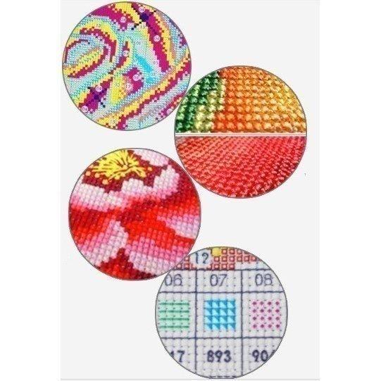クロスステッチ キット レインボーの城 虹 やり方簡単 手芸 装飾品