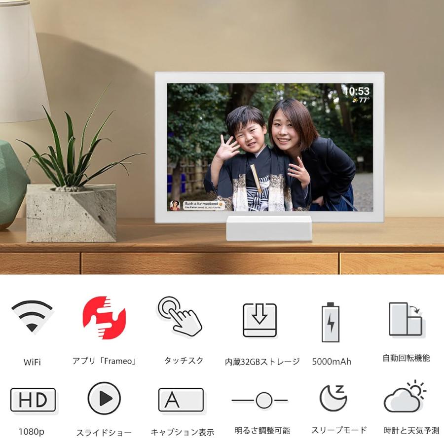 新品未使用✨デジタルフォトフレーム Wi-Fi 10.1インチ32GB内蔵 Amazon | YENOCK デジタルフォトフレーム 10.1インチ 多機能WiFi