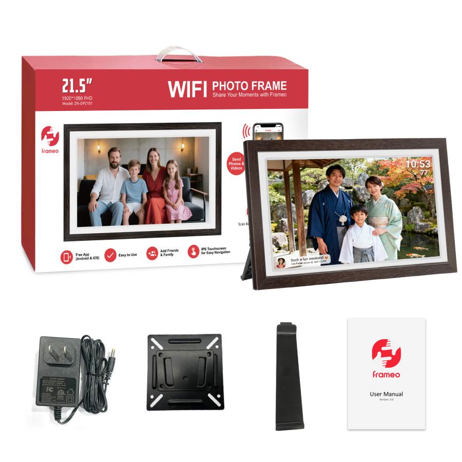 大型 WiFiデジタルフォトフレーム 32GB内蔵メモリ IPS1920x1080 21.5