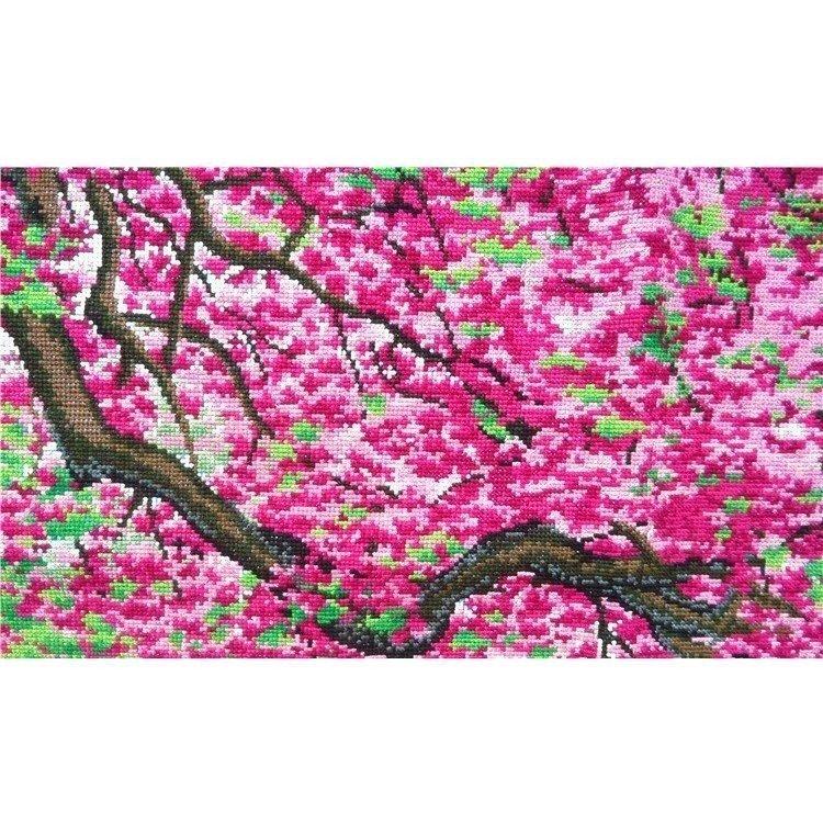 クロスステッチ キット 大樹桜満開 初心者 図案 手芸 ハンドクラフト