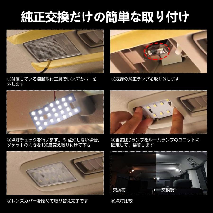 LEDルームランプ デリカd5 CV1W 後期 全グレード H31.2〜専用 アーバン