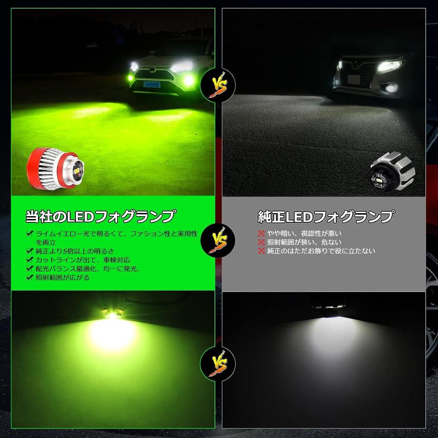 L1B LEDフォグランプ OPPLIGHT 純正LEDフォグ交換用 ライムイエロー
