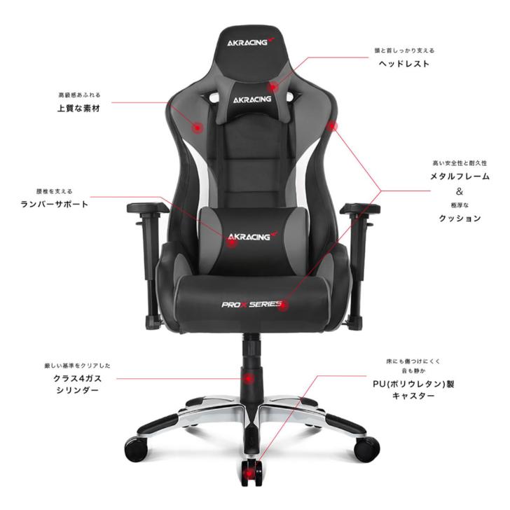 AKRacing Pro-X V2 レッド AKレーシング ゲーミングチェア AKRacing Pro-X V2 レッド AKレーシング ゲーミングチェア