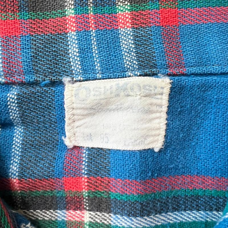 OSHKOSH 60s 70s OSH KOSH チェック 長袖 ヘビー フランネル OSHKOSH 60s 70s OSH KOSH チェック 長袖 ヘビー フランネル