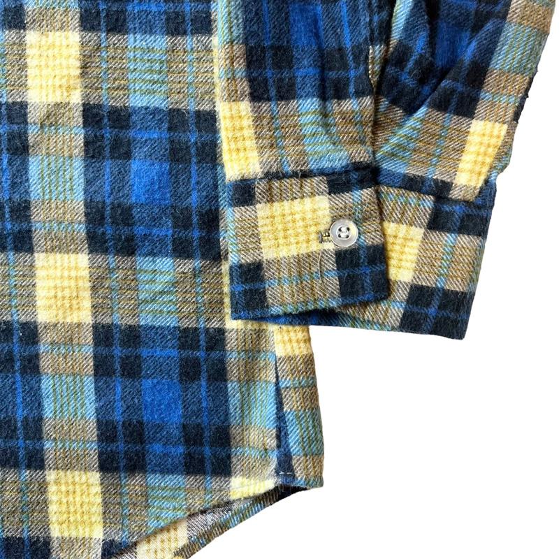 80s SEARS Sportswear チェック 長袖 プリント フランネル 80s SEARS Sportswear チェック 長袖 プリント フランネル