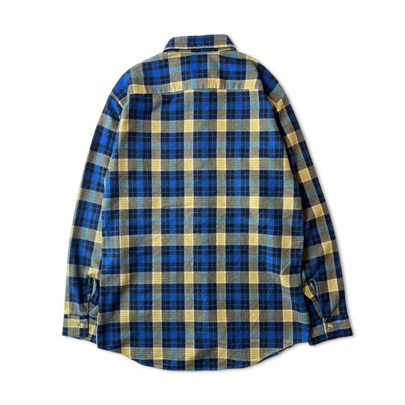 80s SEARS Sportswear チェック 長袖 プリント フランネル 80s SEARS Sportswear チェック 長袖 プリント フランネル